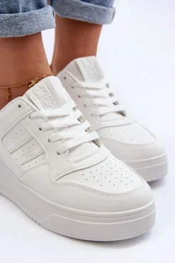 New Buty Sportowe Sneakersy Damskie Białe Frutesa Damskie Sneakersy Damskie
