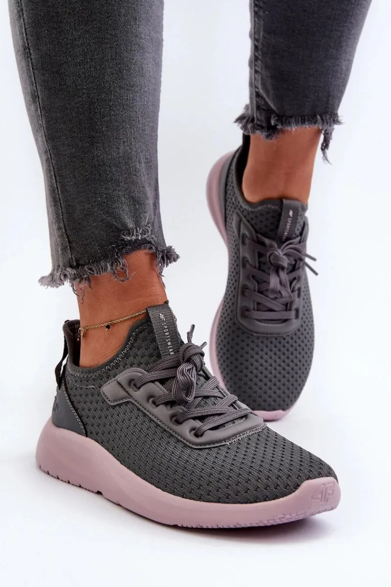 Sale 4F Buty Sportowe Sneakersy Damskie RSS2LOWF055 Ciemnoszare