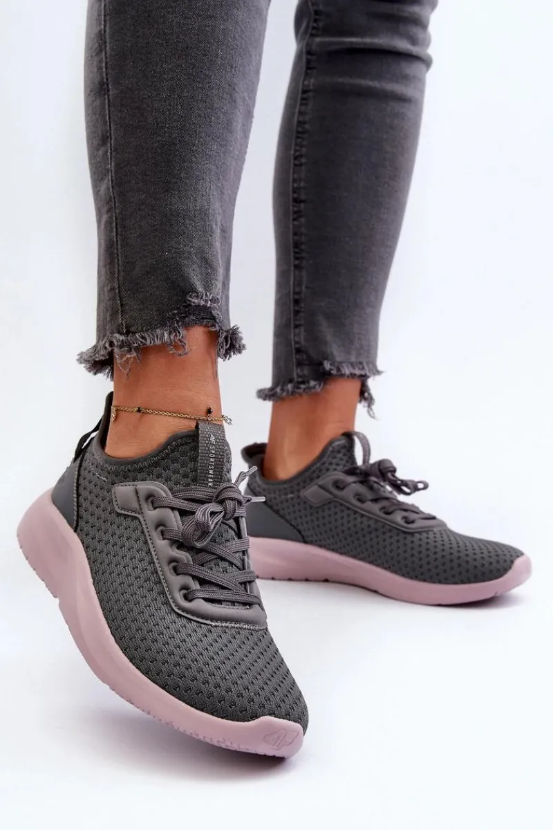 Sale 4F Buty Sportowe Sneakersy Damskie RSS2LOWF055 Ciemnoszare