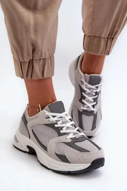 Sneakersy Damskie>Boto Buty Sportowe Sneakersy Damskie Szare Kildia