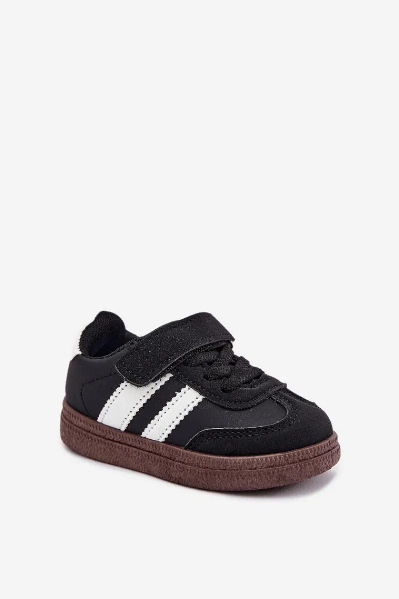 Discount Boto Buty Sportowe Sneakersy Dziecięce Na Rzep Czarne Adelina Czarny