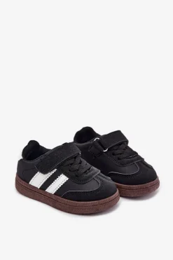 Discount Boto Buty Sportowe Sneakersy Dziecięce Na Rzep Czarne Adelina Czarny