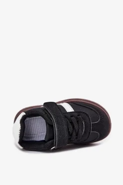 Discount Boto Buty Sportowe Sneakersy Dziecięce Na Rzep Czarne Adelina Czarny