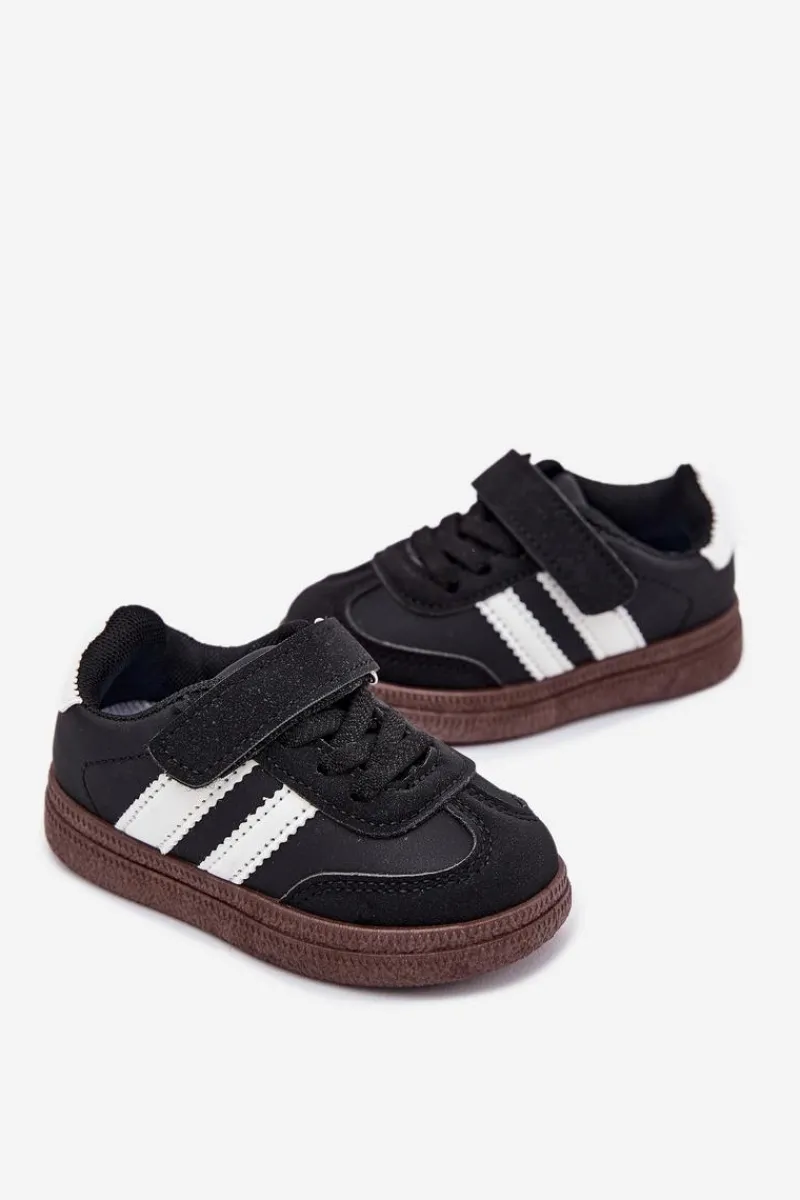 Discount Boto Buty Sportowe Sneakersy Dziecięce Na Rzep Czarne Adelina Czarny