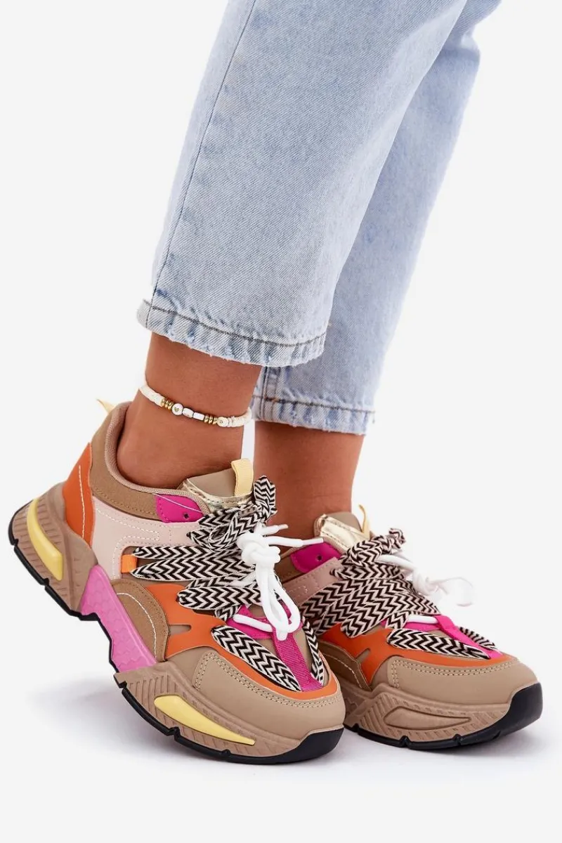 Best Buty Sportowe Sneakersy Damskie Z Podwójnym Sznurowaniem Khaki Samoles Damskie Buty Sportowe Na Platformie|Sneakersy Damskie