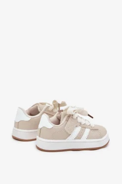 Discount Buty Sportowe Sneakersy Dziecięce Beżowe Zerisa Dzieci Dziewczęce|Back To School