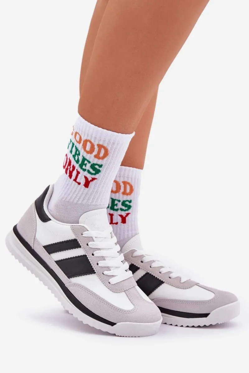 New Buty Sportowe Sneakersy Damskie Białe Galabis Damskie Buty Sportowe Na Platformie|Sneakersy Damskie