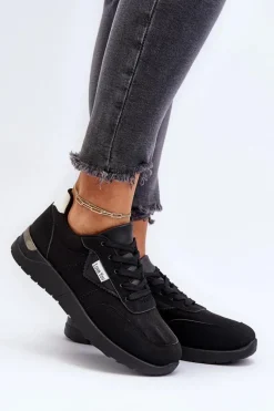 Online Buty Sportowe Sneakersy Damskie Czarne Vovella Damskie Sneakersy Damskie