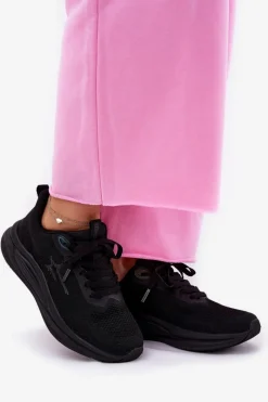 Sale Big Star Shoes Buty Sportowe Sneakersy Damskie Big Star RR274A144 HI-POLY SYSTEM Czarne Czarny