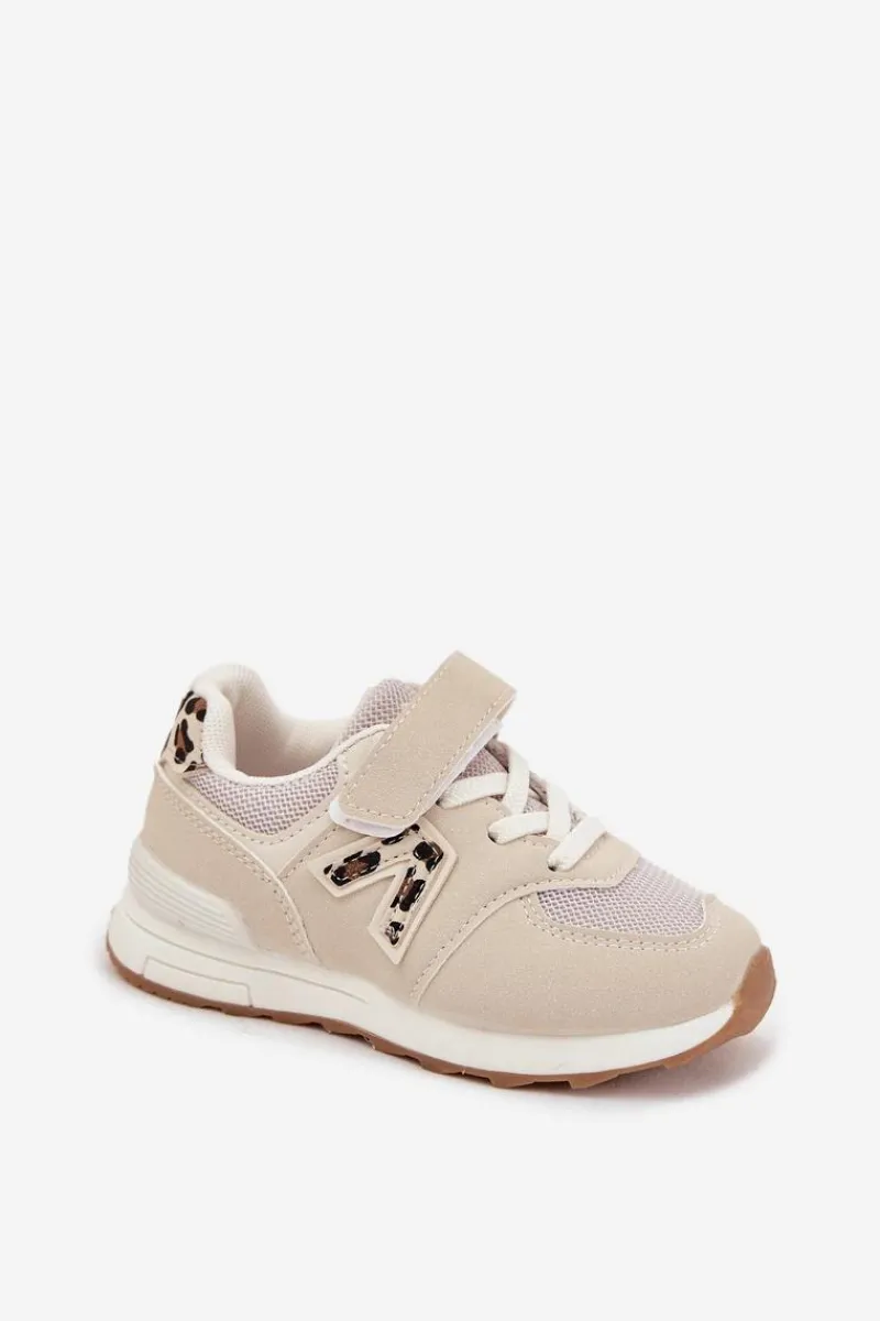 Online Boto Buty Sportowe Sneakersy Dziecięce Na Rzep Beżowe Galisse Beżowy