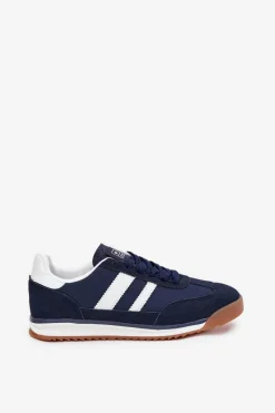 Clearance Buty Sportowe Sneakersy Męskie Granatowe Sivara Męskie Obuwie Sportowe Męskie