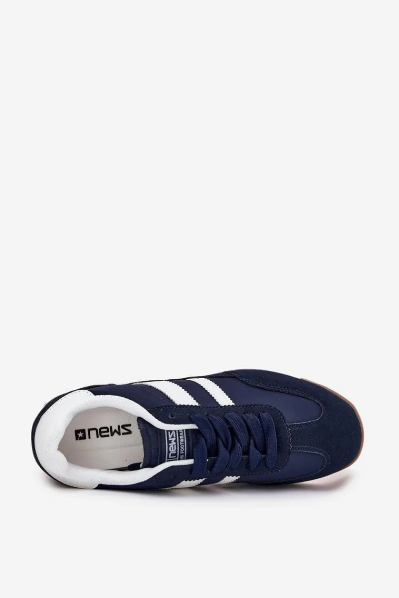 Clearance Buty Sportowe Sneakersy Męskie Granatowe Sivara Męskie Obuwie Sportowe Męskie