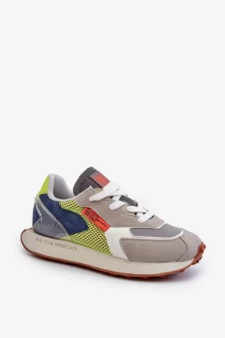 New Big Star Shoes Buty Sportowe Sneakersy Męskie Memory Foam System Big Star NN174344 Szare Szary