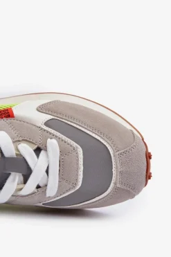 New Big Star Shoes Buty Sportowe Sneakersy Męskie Memory Foam System Big Star NN174344 Szare Szary