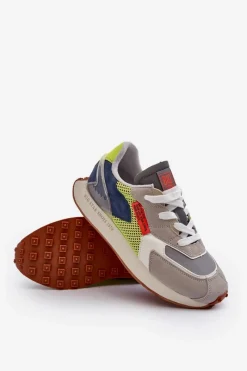 New Big Star Shoes Buty Sportowe Sneakersy Męskie Memory Foam System Big Star NN174344 Szare Szary