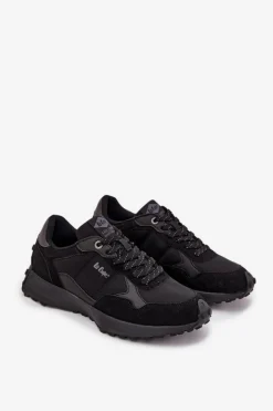New Lee Cooper Buty Sportowe Sneakersy Męskie LCJ-25-03-3796 Czarne Czarny