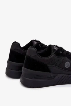 Hot Buty Sportowe Sneakersy Męskie Na Platformie Czarne Hanirin Męskie Obuwie Sportowe Męskie