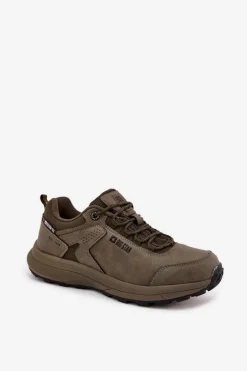 Obuwie Trekkingowe Męskie|Obuwie Sportowe Męskie>Big Star Shoes Buty Sportowe Trekkingowe Męskie Big Star OO174367 HI-POLY SYSTEM Khaki