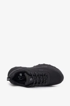 Outlet Evento Buty Sportowe Trekkingowe Męskie AQUA SHELL Czarne Duvira