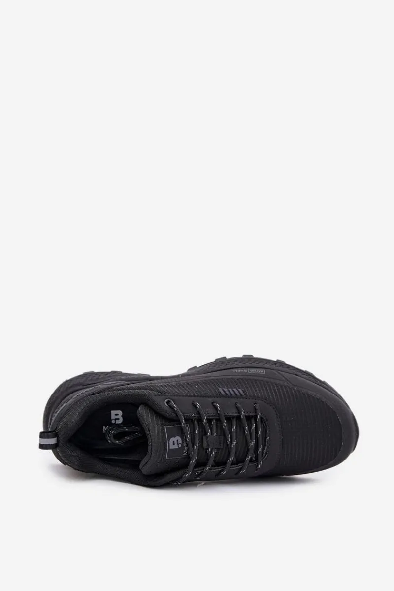 Outlet Evento Buty Sportowe Trekkingowe Męskie AQUA SHELL Czarne Duvira