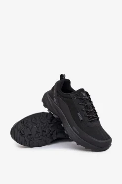 Outlet Evento Buty Sportowe Trekkingowe Męskie AQUA SHELL Czarne Duvira
