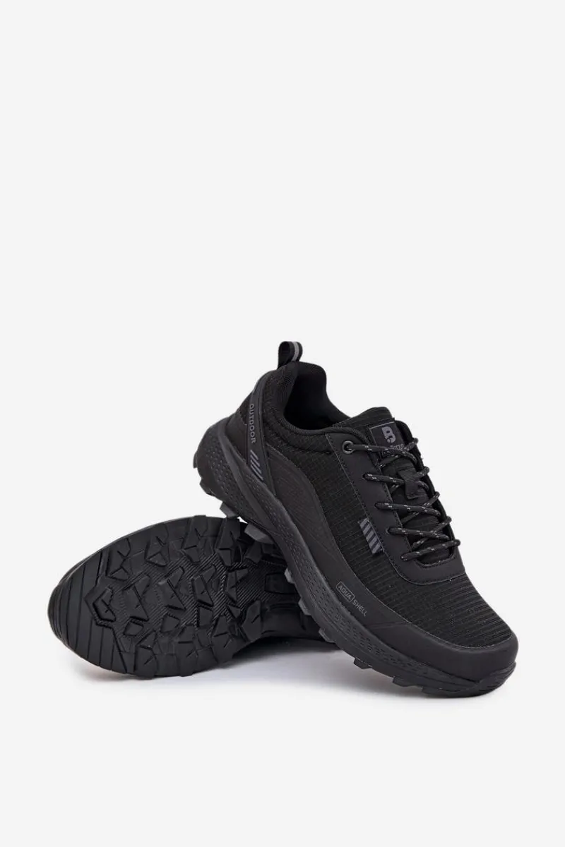 Outlet Evento Buty Sportowe Trekkingowe Męskie AQUA SHELL Czarne Duvira