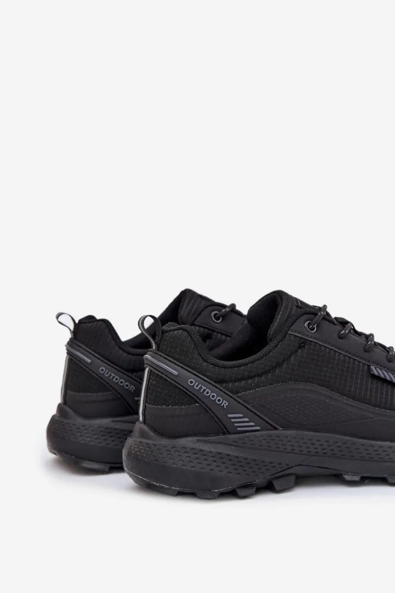 Outlet Evento Buty Sportowe Trekkingowe Męskie AQUA SHELL Czarne Duvira