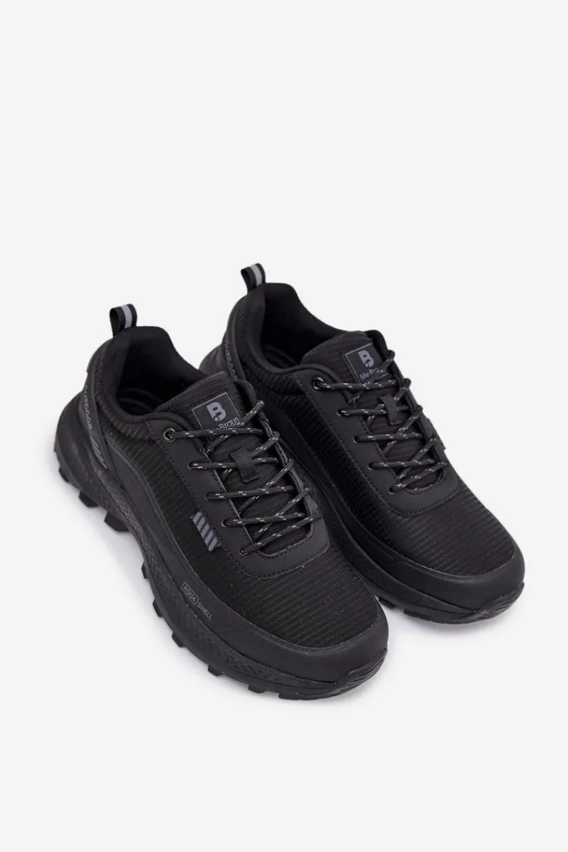 Outlet Evento Buty Sportowe Trekkingowe Męskie AQUA SHELL Czarne Duvira