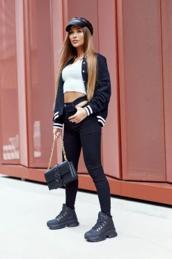 Buty Trekkingowe Big Star II274329 Czarne Damskie Trekkingowe Damskie|Botki Płaskie