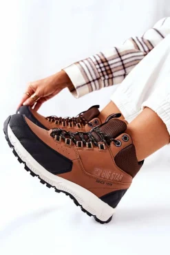 New Big Star Shoes Buty Trekkingowe Big Star II274453 Brązowe