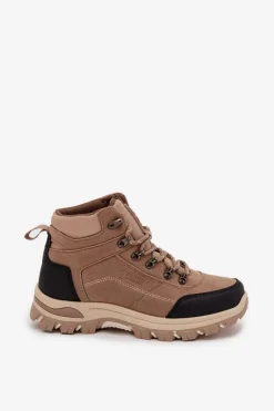 Clearance Big Star Shoes Buty Trekkingowe Damskie Big Star SS274095 Beżowe