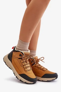 Buty Trekkingowe Młodzieżowe Ocieplane McKeylor 14011 Camel Damskie Trekkingowe Damskie|Damskie Trapery