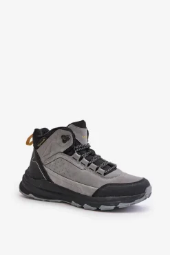 Online Big Star Shoes Buty Trekkingowe Młodzieżowe Ocieplane McKeylor 14011 Szare