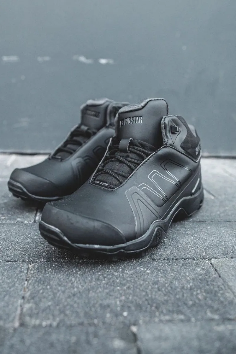 Hot Big Star Shoes Buty Trekkingowe Męskie Big Star Czarne EE174458