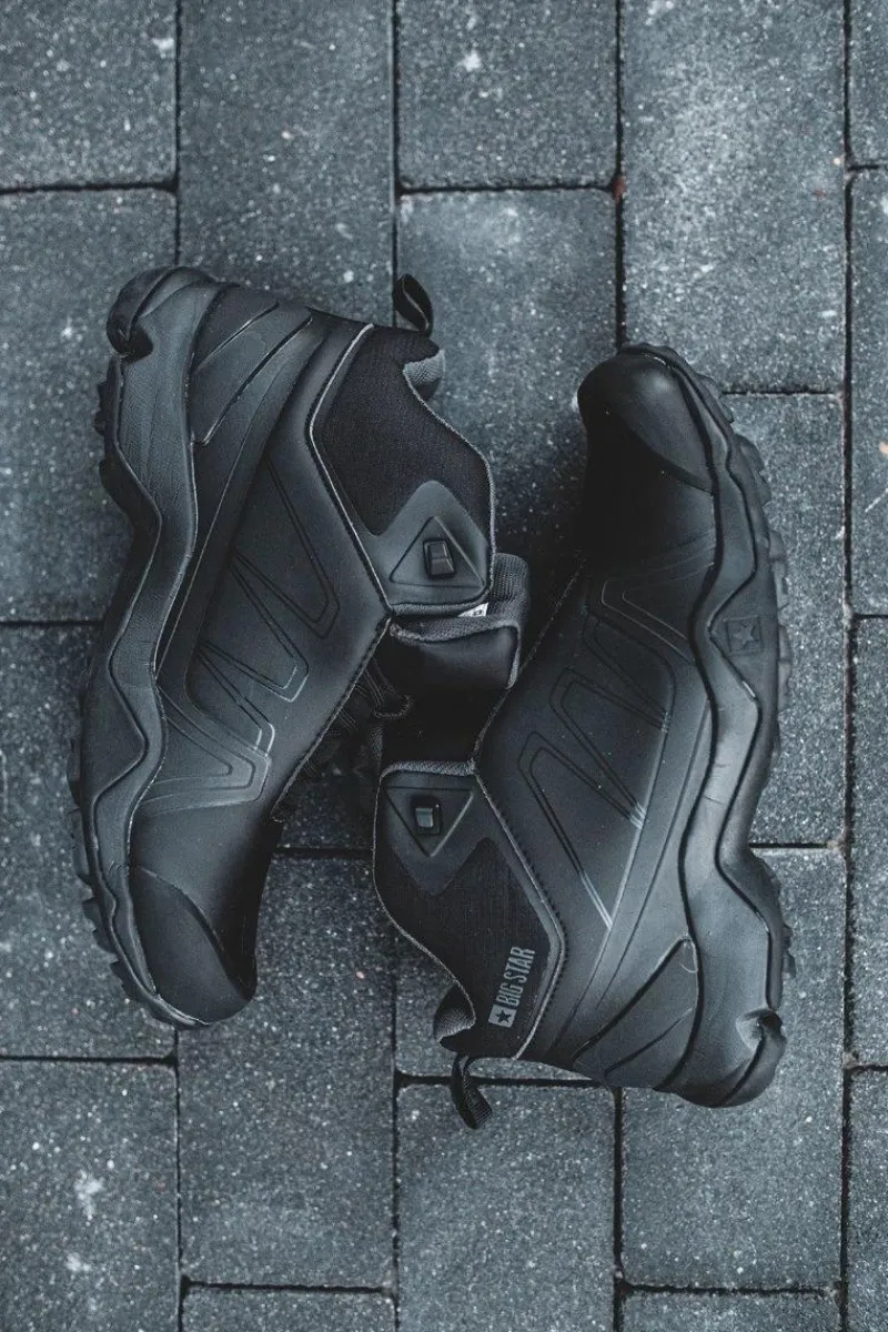 Hot Big Star Shoes Buty Trekkingowe Męskie Big Star Czarne EE174458