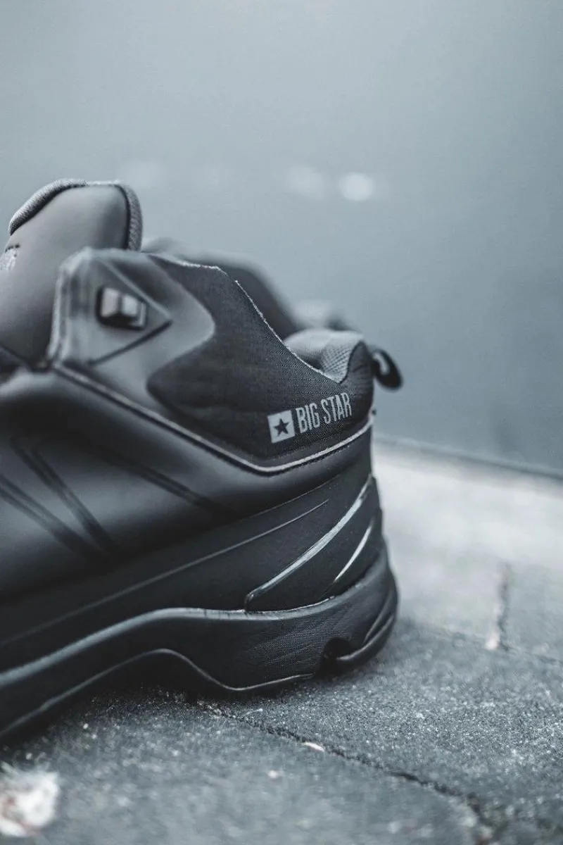 Hot Big Star Shoes Buty Trekkingowe Męskie Big Star Czarne EE174458