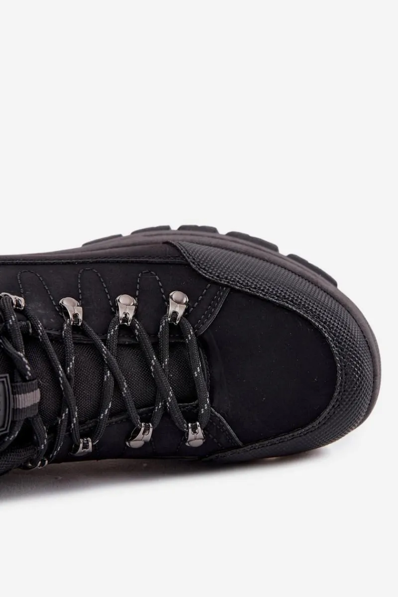 Online Big Star Shoes Buty Trekkingowe Męskie Big Star SS174048 Czarne Czarny