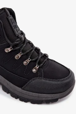 Online Big Star Shoes Buty Trekkingowe Męskie Big Star SS174048 Czarne Czarny