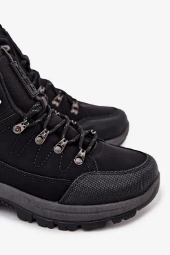 Online Big Star Shoes Buty Trekkingowe Męskie Big Star SS174048 Czarne Czarny