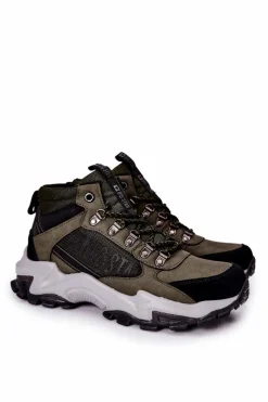 Outlet Big Star Shoes Buty Trekkingowe Męskie Big Star II174202 Khaki