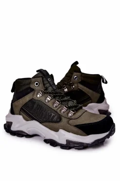 Outlet Big Star Shoes Buty Trekkingowe Męskie Big Star II174202 Khaki