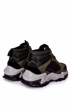 Outlet Big Star Shoes Buty Trekkingowe Męskie Big Star II174202 Khaki