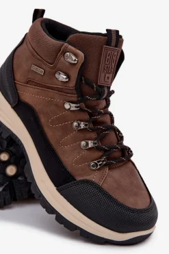 Discount Buty Trekkingowe Męskie Big Star SS174049 Brązowe Męskie Obuwie Trekkingowe Męskie|Obuwie Sportowe Męskie
