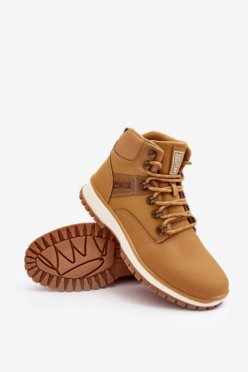 Outlet Big Star Shoes Buty Trekkingowe Męskie Camel Big Star MM174020