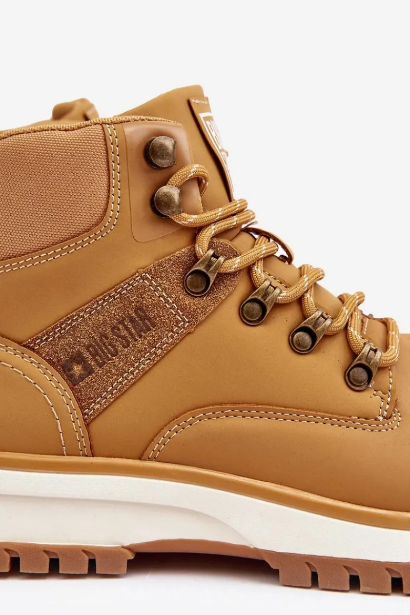 Outlet Big Star Shoes Buty Trekkingowe Męskie Camel Big Star MM174020