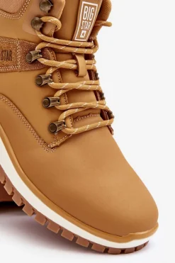 Outlet Big Star Shoes Buty Trekkingowe Męskie Camel Big Star MM174020