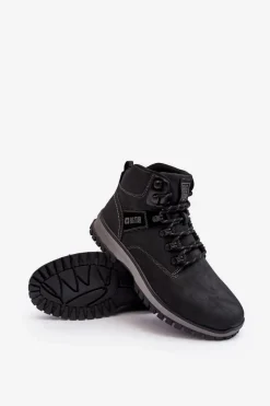 Hot Buty Trekkingowe Męskie Czarne Big Star MM174019 Męskie Obuwie Trekkingowe Męskie|Obuwie Sportowe Męskie