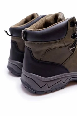 Online Boto Buty Trekkingowe Męskie Ocieplane Khaki Derex