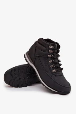 New Lee Cooper Buty Trekkingowe Męskie Ocieplane LCJ-25-03-3844M Czarne Czarny