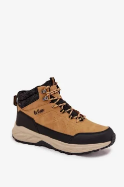 Obuwie Trekkingowe Męskie>Lee Cooper Buty Trekkingowe Męskie Ocieplane LCJ-25-01-3724M Camel Brązowy